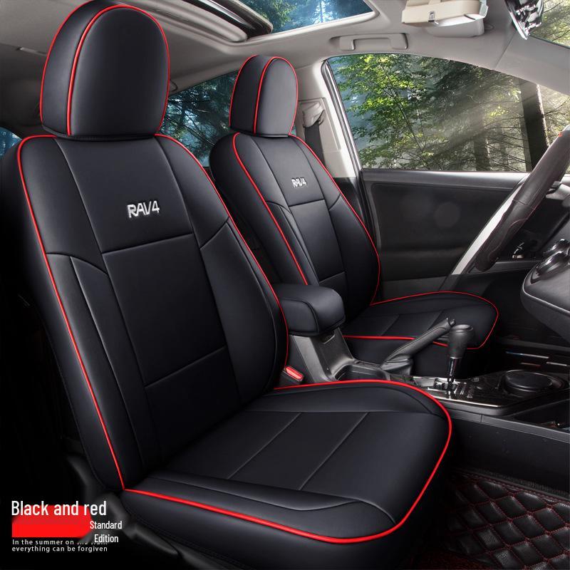 Спортивный чехол на сиденье из натуральной кожи NT для Toyota RAV4 - Подходит для любого сезона