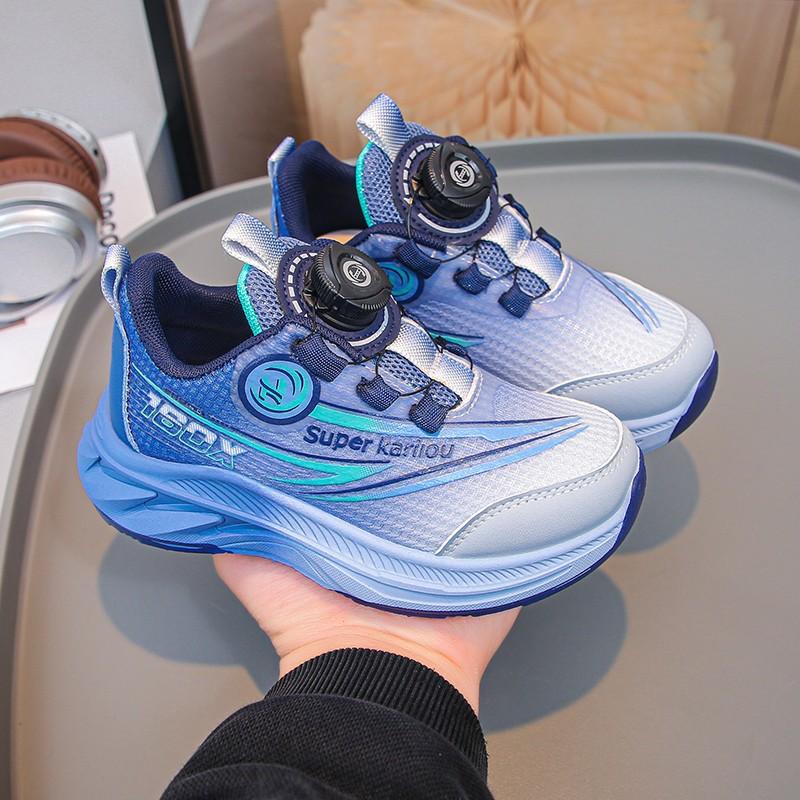 Кроссовки для мальчиков 2025 новая весна дышащие детские кожаные кроссовки для девочек среднего и старшего возраста повседневная обувь