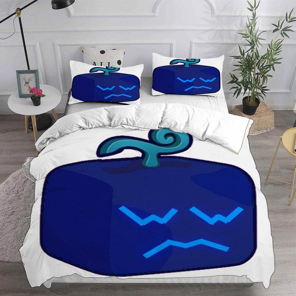 Комплекты постельного белья Blox Fruits Покрывало Одеяло Пододеяльник Наволочка Наборы из 2-3 предметов Односпальный Двуспальный Большой размер Декор для спальни