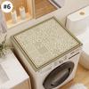 Washing Machine Dust Cover Waterproof Oven Microwave Refrigerator Fridge Top Protector Mat Coffee Drain Pad Table Placemat
