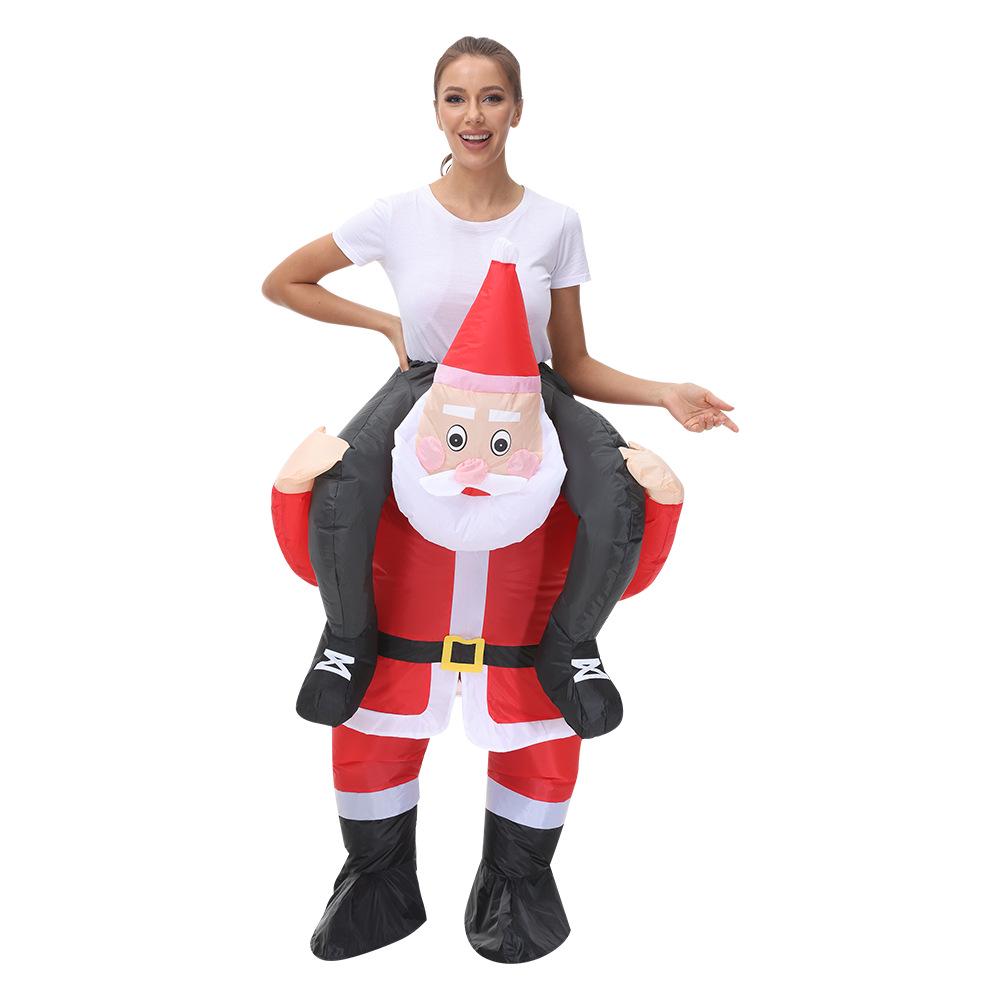 Christmas Inflatable Reindeer & Santa Costume