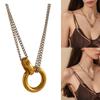 Adjustable Length Necklace Layering Necklace Woman Clavicle Chain Business Meeting Jewelry Stylish Neck Accessory