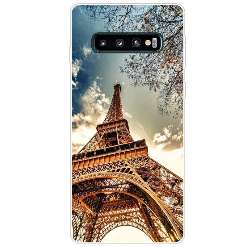 Новейший чехол из ТПУ с принтом для Samsung Galaxy S10 S10 + чехол для телефона Samsung S10 Plus S10e, задняя крышка, бампер Fundas Coque