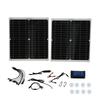 2Pcs Portable 25W Solar Panel Board 20V 60A Solar Charge Controller for Camping Emergency