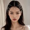 Long Tassels Bohemian Hair Chain Rhinestone Crystal Headband Ornament  Women Girls