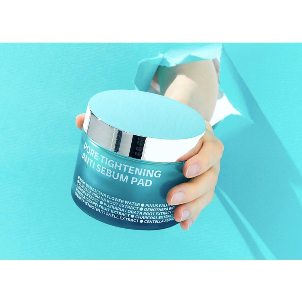 isoi Подушечки для сужения пор и удаления кожного сала 60 шт., 60 шт., 2 шт.