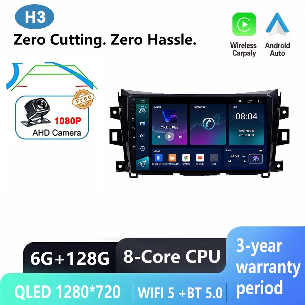 Android 16 Carplay For Nissan NAVARA Frontier NP300 Car Radio Stereo Multimidia Player GPS Bluetooth DSP 2din Stereo QLED Screen