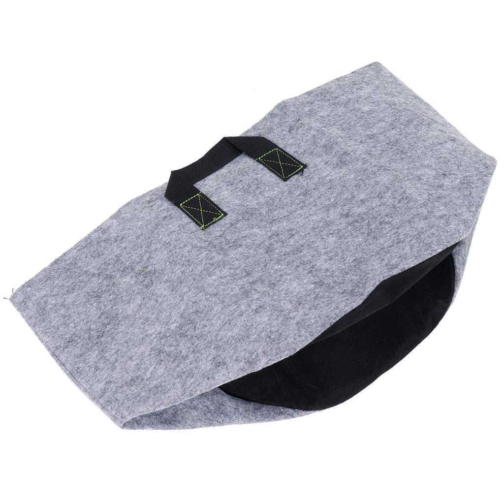 Мешок для выращивания растений с ручками Нетканые материалы Мешок для посадки овощей и цветов Горшок Серо-черный(7 галлонов )