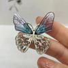 Fashion Butterfly Brooch Women'S High-End Temperament Brooch Rhinestone Acrylic Pin Clothing Accessories