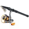SOUGAYILANG Carbon Fiber Rod Telescopic Fishing Rod M Power Spinning Reel Fishing Tackle Fishing Set