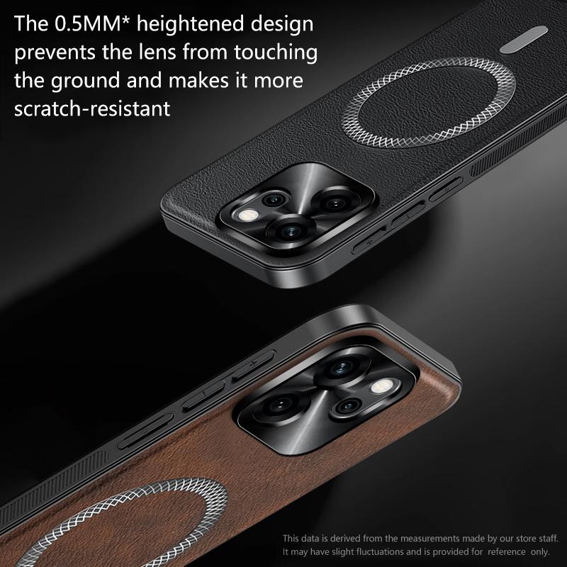 Для Oppo Reno 14F 14 F Чехол Магнитный Элегантный Кожаный Износостойкий Объектив Полностью Закрытый Нескользящий Защита Края Чехол