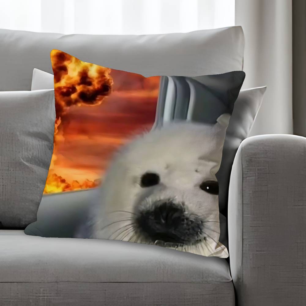 Seal Sea Anime Celebrity Merchandise AllMatch Printed Pillow Case Sofa Car Office Room Decoration Protector