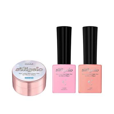 Гель-краска для ногтей DIAMI Siligelo, не стирающаяся, с зеркальным эффектом 10мл/5мл