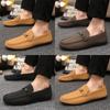 Весенняя и летняя повседневная обувь модная обувь мужская обувь Doudou облегающая обувь мужская ленивая обувь облегающая обувь трендовая мужская обувь с одной педалью тканевая обувь