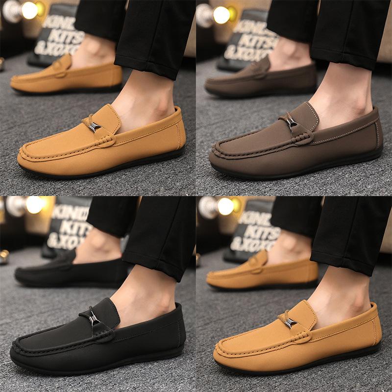 Весенняя и летняя повседневная обувь модная обувь мужская обувь Doudou облегающая обувь мужская ленивая обувь облегающая обувь трендовая мужская обувь с одной педалью тканевая обувь