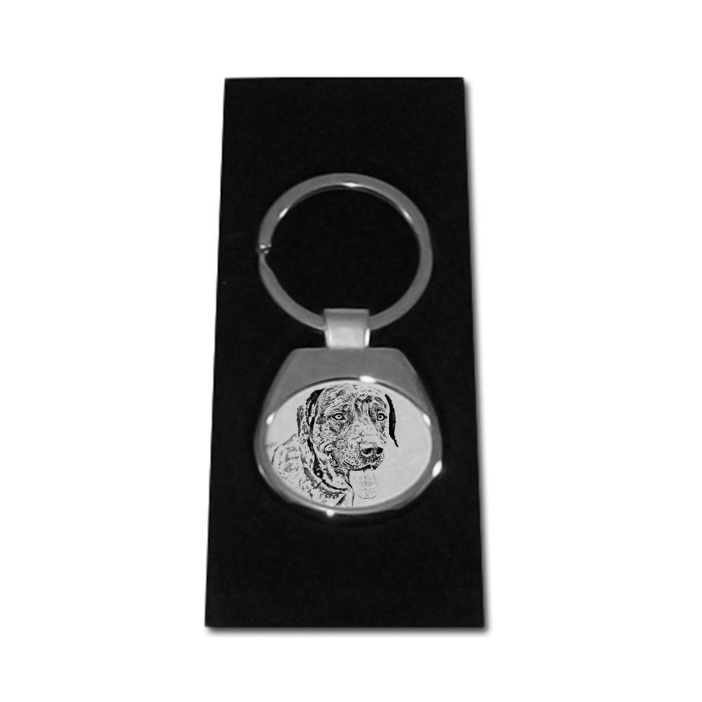 Catahoula Leopard Dog, Catahoula Cur - Keychain with a Dog, Keychain with a Print, Personalized Pendant from the Art-Dog Brand