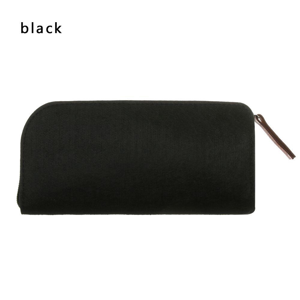 Wool Felt Cloth Zipper Eyeglasses Pouch Portatives Protector Sunglasses Case Box Glasses Case Bag