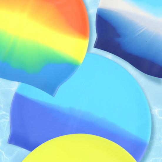 Унисекс взрослая силиконовая шапочка для плавания водонепроницаемая шапочка для бассейна нескользящая шапочка для купания для длинных коротких волос, чтобы сохранить волосы сухими