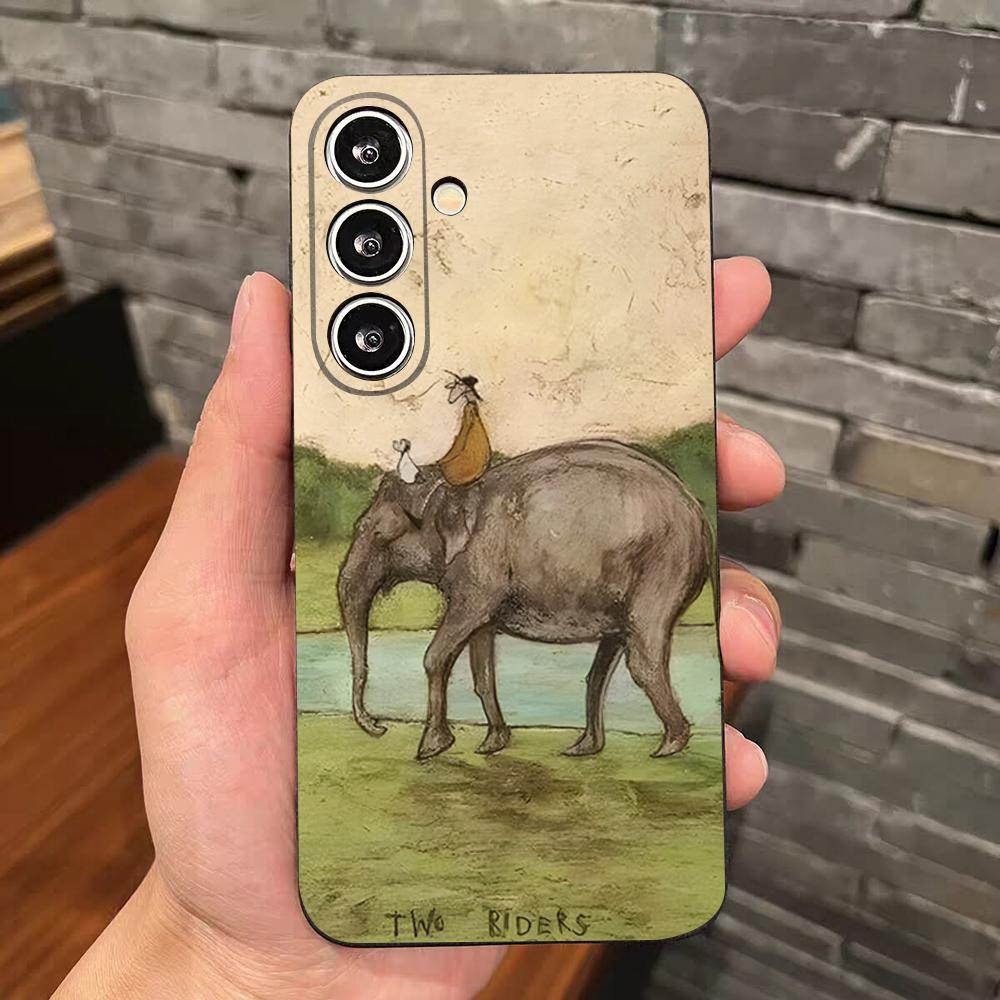 Чехол для телефона Sam Toft Art Абстрактный пейзаж для Samsung S26 S25 Edge S24 S23 S22 S21 S20 Ultra Plus Fe Galaxy Силиконовый чехол