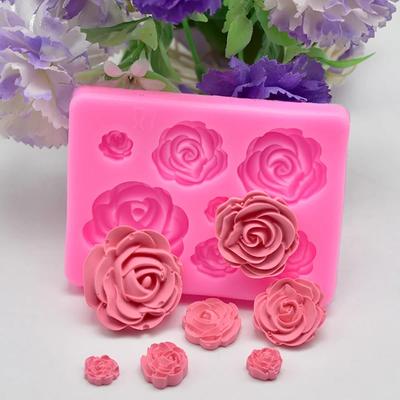3D Силиконовые Формы для Цветов DIY Помадка Ремесло Торт Конфеты Шоколад Лед Выпечка Инструмент Форма Ручная Форма для Мыла Украшение Торта