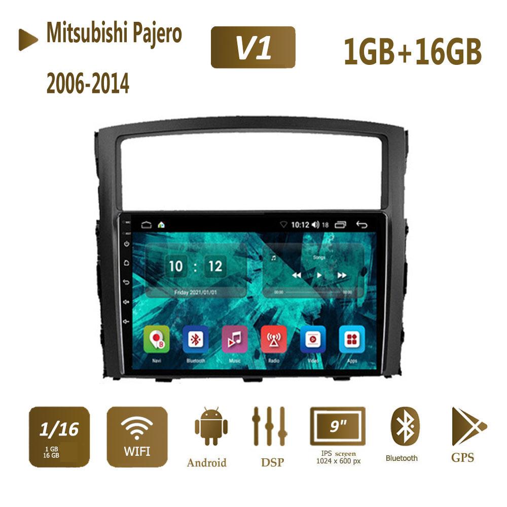 2Din для Mitsubishi Pajero 4 V80 V90 2006-2014 Android автомобильное стерео радио мультимедийный видеоплеер навигация GPS 1 + 16 ГБ