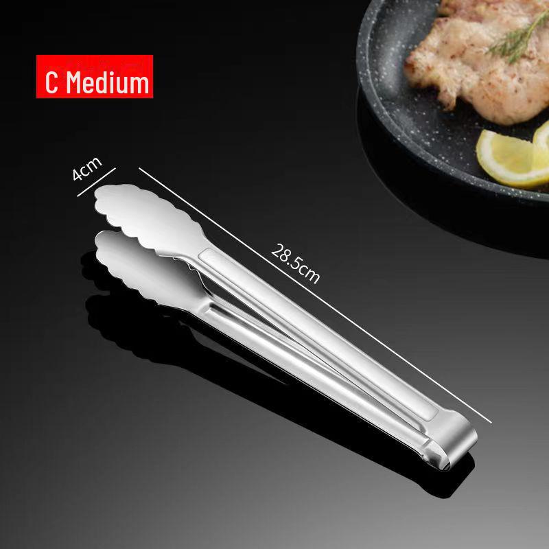 Щипцы для еды из нержавеющей стали, предотвращающие ожоги, для барбекю или хлеба