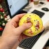 Elastic Stress Ball 1/4Pcs Christmas Fidget Toy, Anxiety Relief Squeezable Ball, Xmas Soft Balls Theme Sensory Party Favors for Adults and Kids