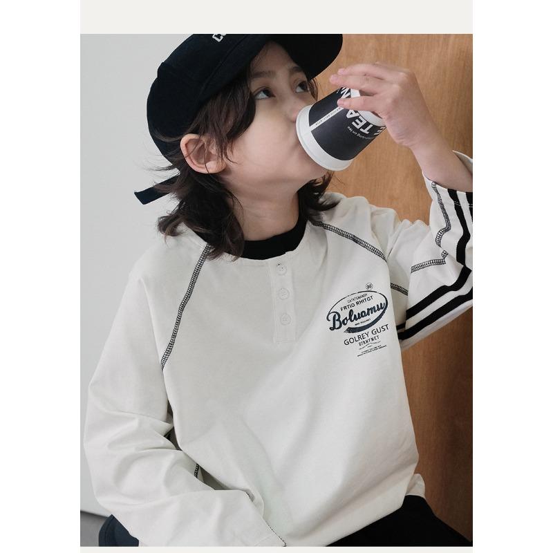 Boys Long Sleeve T Shirt Casual Spring Autumn Kids Top