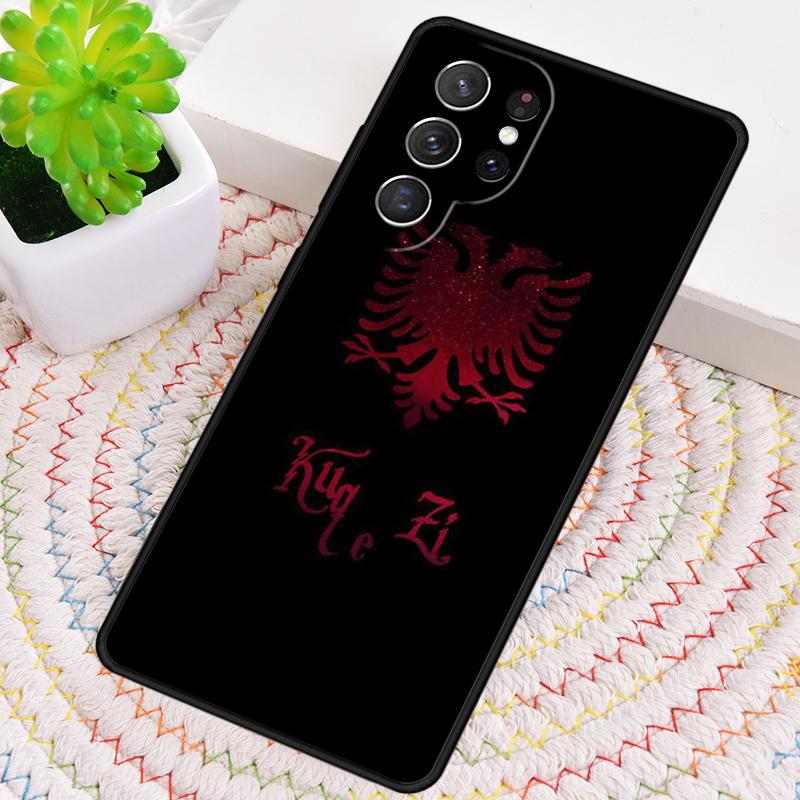 Чехол для телефона Албанский флаг Орел для Samsung Galaxy note 10 pro S26 Ultra S23 S24 FE S25 S21 S22 PLUS ударопрочный