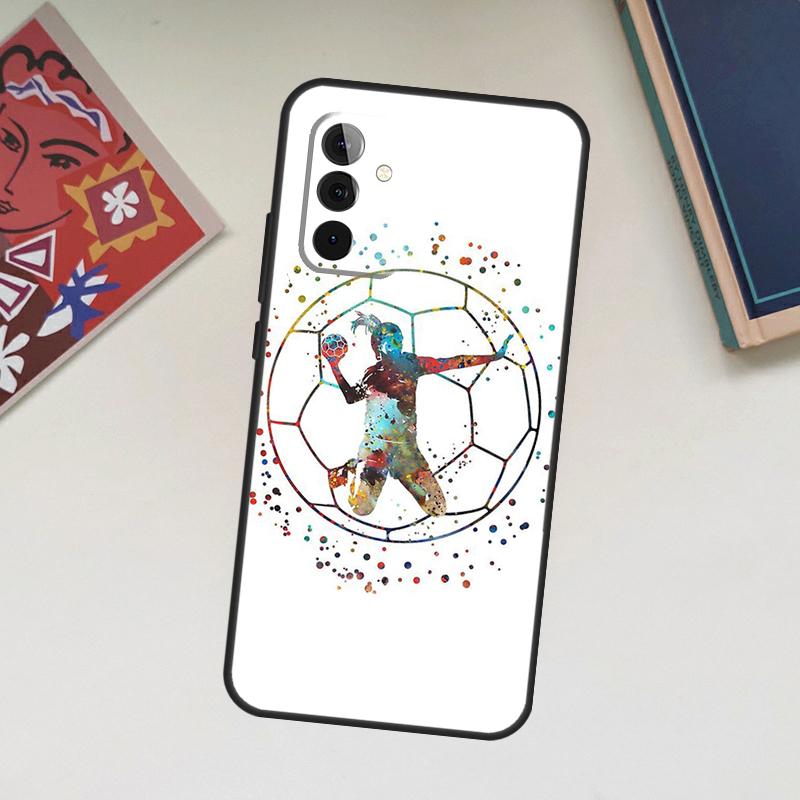 Спортивный чехол для гандбола для Samsung Galaxy A13 A53 A33 A23 A06 A56 A16 A36 A55 A35 A17 A54 A34 A14 A52 A32 A15