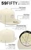 Кепка 59FIFTY 70907351 NER35C7896 CUB Белая Эксклюзив Эксклюзив ONSPOTZ Боковой Патч 2Тона MLB Chicago Cubs MLB Прямая 59 Fifty Сезонный Наряд Популярный Размер