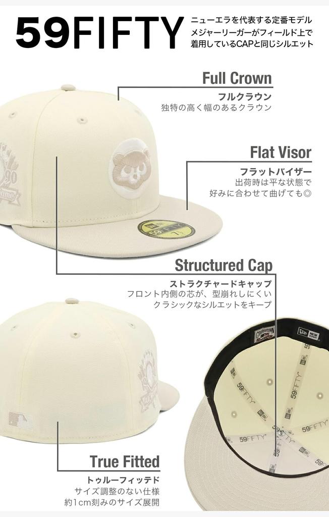 Кепка 59FIFTY 70907351 NER35C7896 CUB Белая Эксклюзив Эксклюзив ONSPOTZ Боковой Патч 2Тона MLB Chicago Cubs MLB Прямая 59 Fifty Сезонный Наряд Популярный Размер