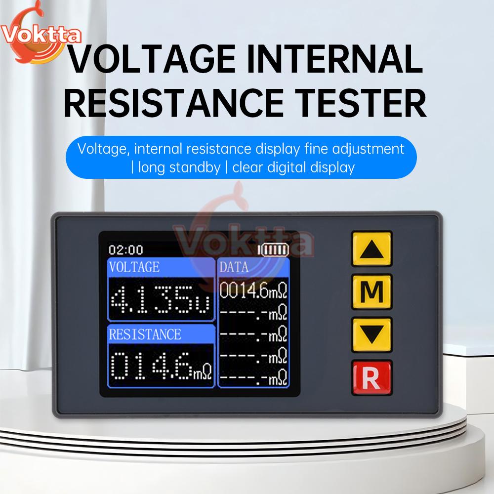 TS457 DC5V Тестер внутреннего сопротивления напряжения 5 комплектов Запись измерений вольтметра 4-проводной тестер аккумулятора с зажимом Кельвина