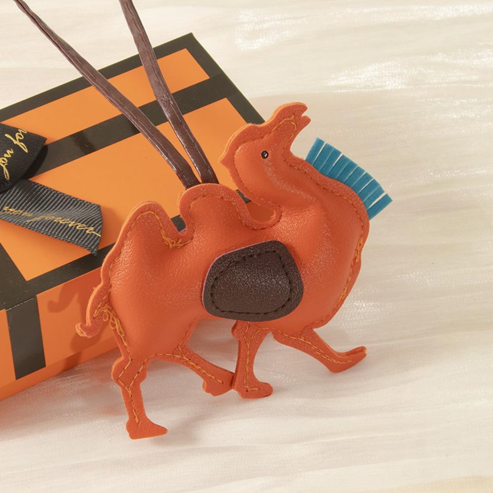 ПУ кожа ПУ кожа Вешалка Брелок для ключей автомобиля Подвеска для сумки Милый брелок верблюд Мужчины