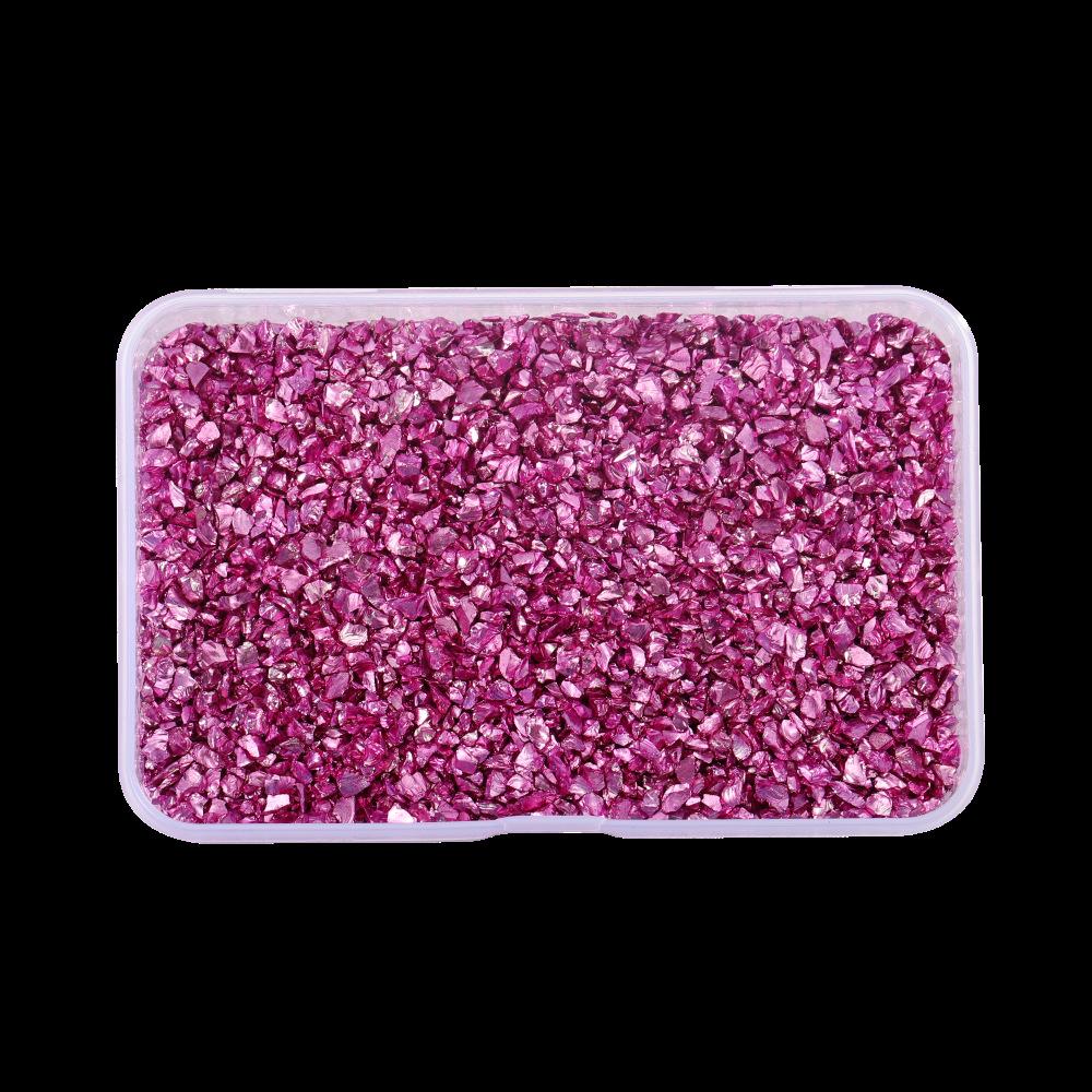 Набор для дизайна ногтей из цветного нерегулярного стеклянного гравия своими руками