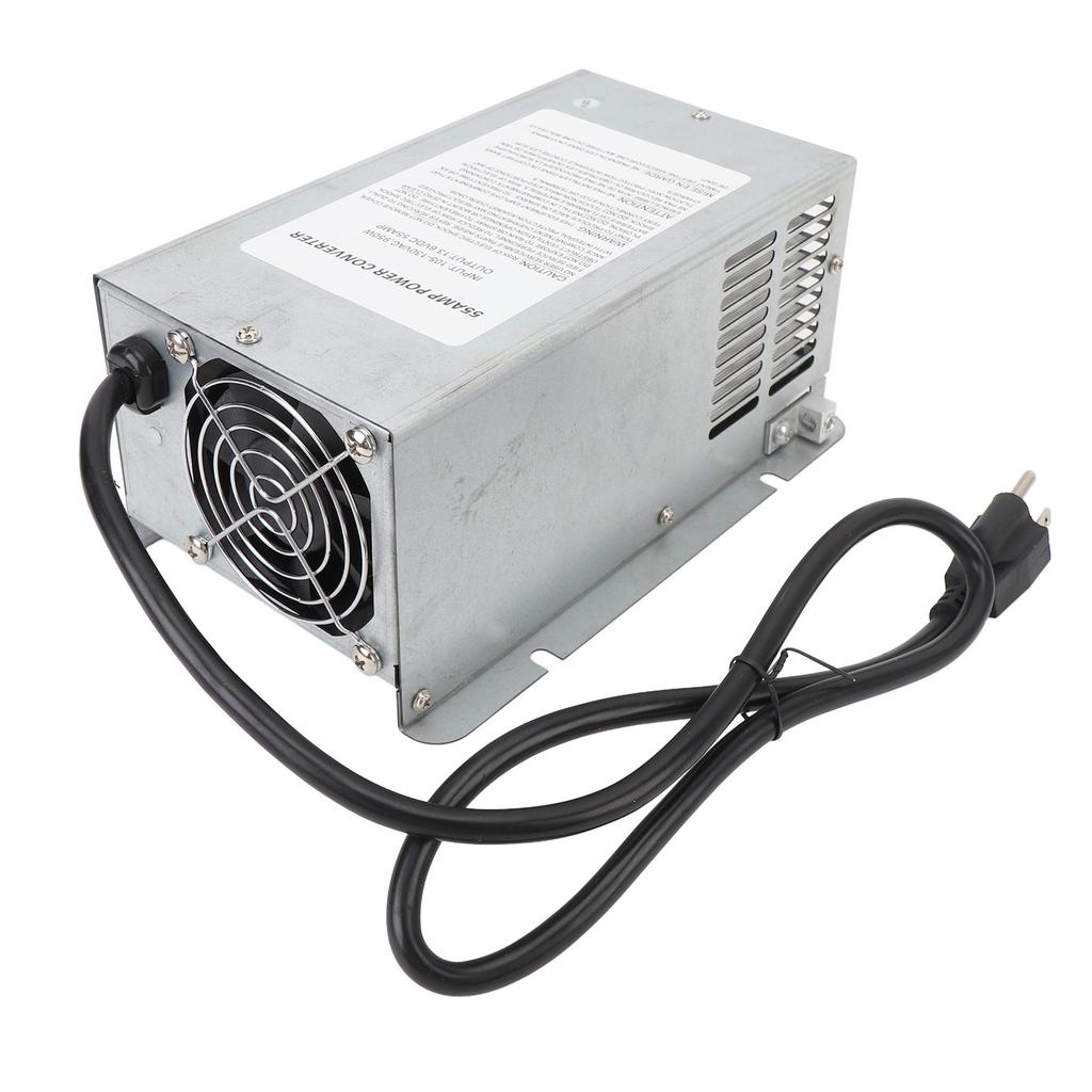 RV Power Converter Charger 55AMP Auto Detection 3 Stage Charging Overcharging Guard WF 9855 MBA for Trailer