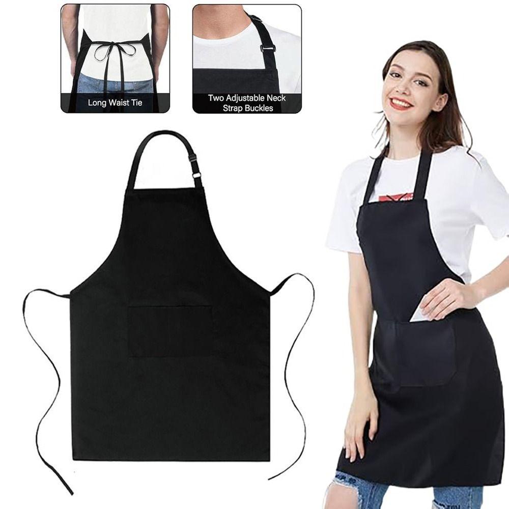 Водоотталкивающий нагрудник-фартук черный кейтеринг шеф-повар фартук новый кухонный фартук кафе магазин