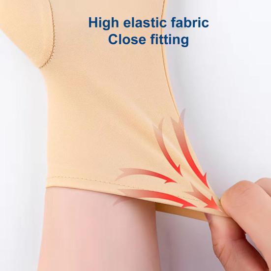 Half Fingers Gloves Super Soft Breathable Stretchy Friendly To Skin Ultra-Thin Block UV Spandex Summer Sunscreen Semi-Finger Riding Gloves