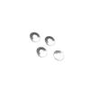 Aluminum Silver 2016- Inner Door Bolt Lock Down Ring For Benz GLC X253 Trim