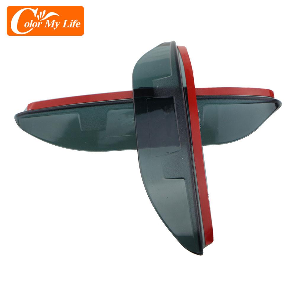 Автомобильный козырек из АБС-пластика для Peugeot 208 GTI 2014, защита зеркала заднего вида, солнцезащитный козырек от дождя, накладка, аксессуары, цвет My