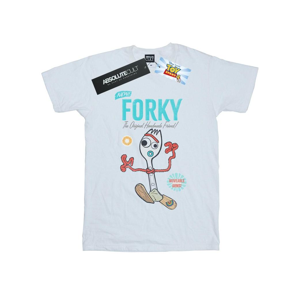 Disney Womens/Ladies Toy Story 4 Forky Handmade Friend Cotton Boyfriend T-Shirt