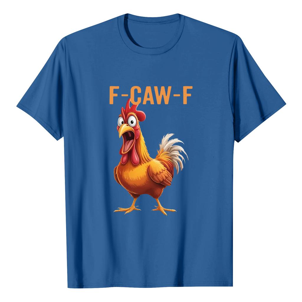 F-CAW-F Women's Casual Letter Print Short-sleeved Top T-shirt