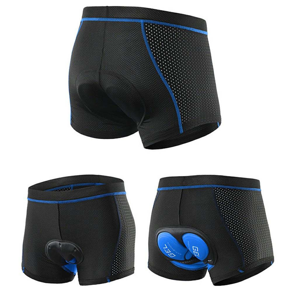 ARSUXEO 001C Outdoor Cycling Shorts Padded Breathable Quick Dry Bike Riding Boxer Briefs - Asian Size M (European Size S)