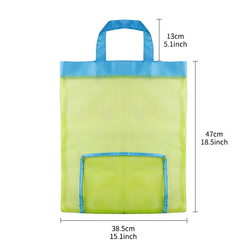 Large Mesh Toy Storage Backpack for Kids: Sand Play Set & Tools Organizer