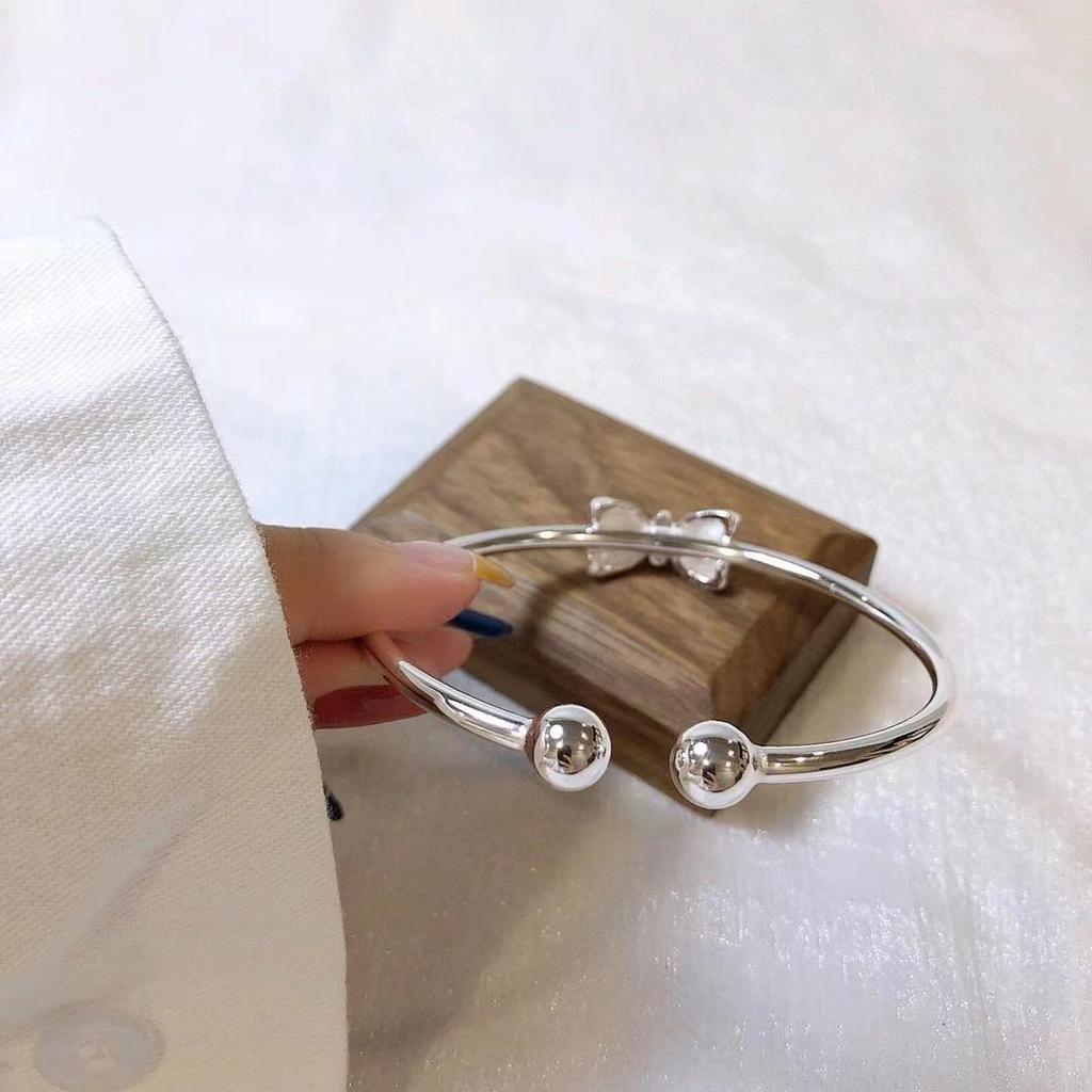 Простой блестящий браслет-бант в стиле ins, модный браслет с темпераментом, для девушки, студентки