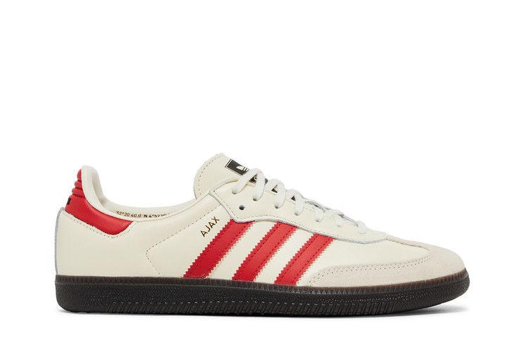 Мужские кроссовки adidas Samba Ajax Кремовый Кремовый Белый/Командный Коллегиальный Красный/Резина