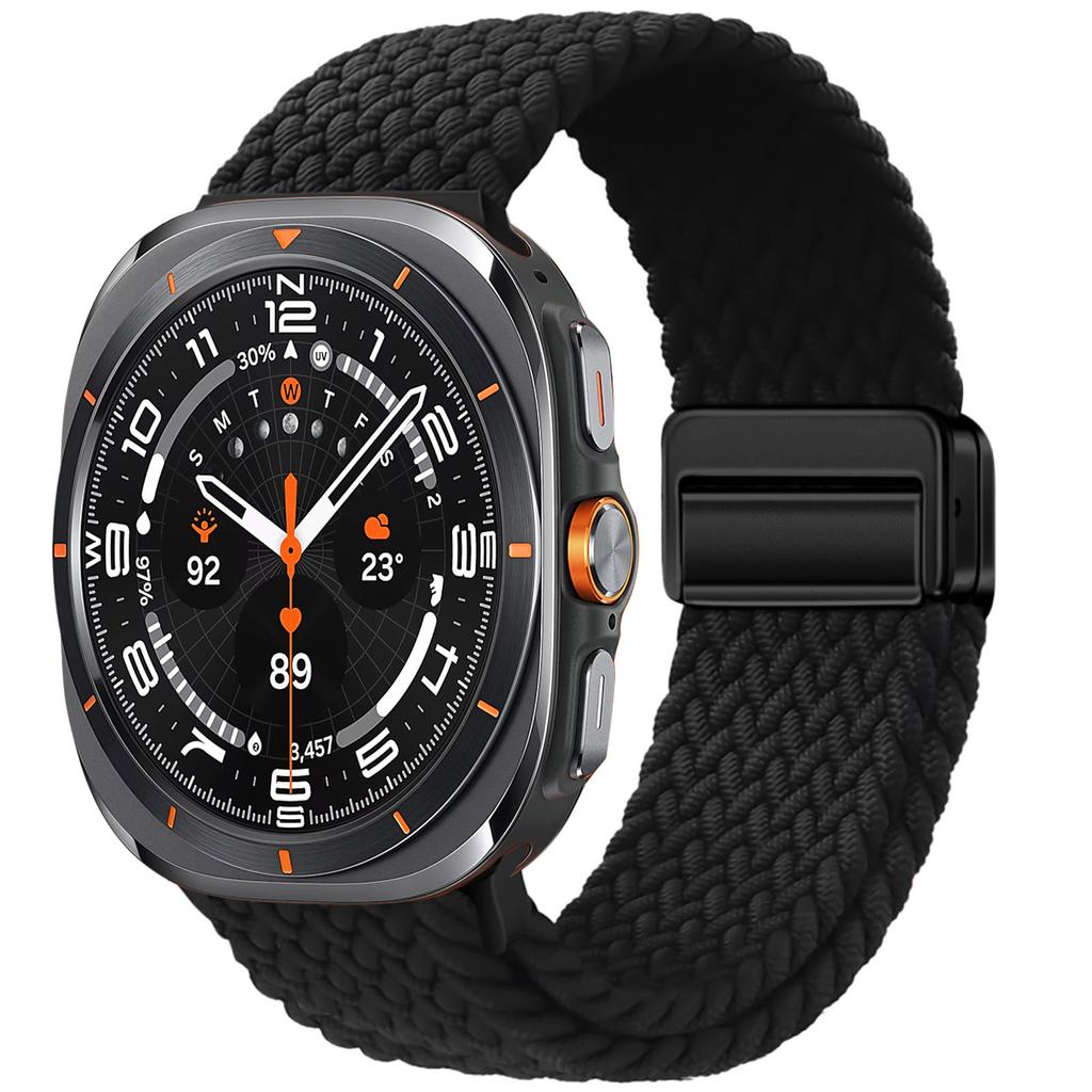 Плетеный ремешок-петля для Samsung Galaxy Watch 7 Ultra Ремешок 47 мм Аксессуары Магнитный нейлоновый браслет Correa Galaxy Watch Ultra Ремешок 47 мм