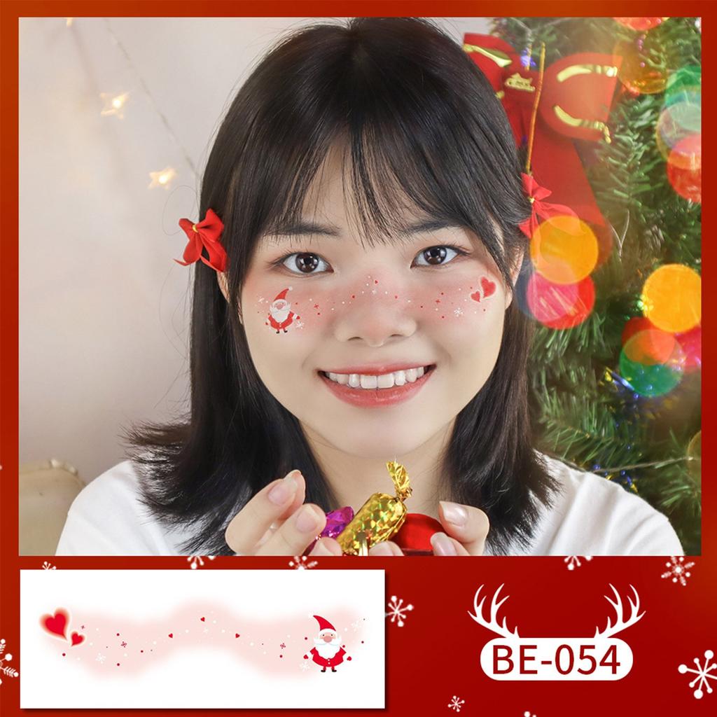 Рождественские наклейки для глаз с изображением лица, подводка для глаз, тени для век, временные наклейки, наклейки для женщин и девочек, костюм на Хэллоуин, одежда для косплея, аксессуары для вечеринок