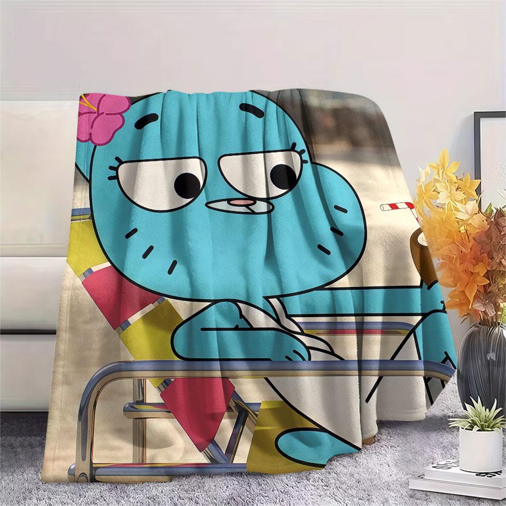 Nicole Watterson Printed Flannel Blanket, soft throw for bedroom sofa, washable, fan merchandise, great gift.