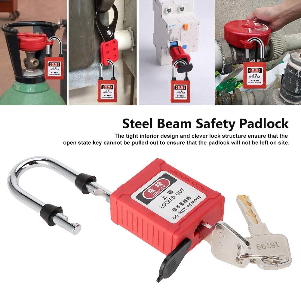 Стальная балка Защитная пыленепроницаемая нейлоновая блокировка навесного замка Tag Out Isolation Lock